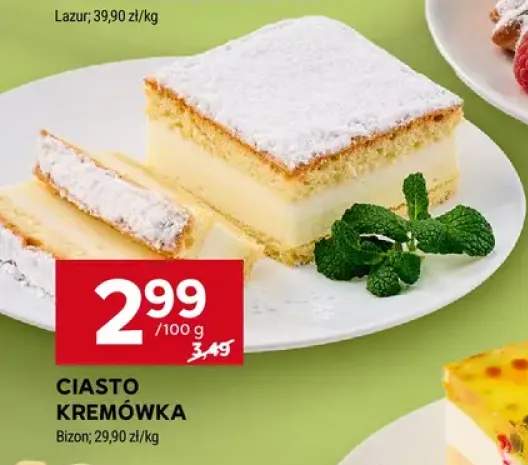 Ciasto Kremówka Bizon