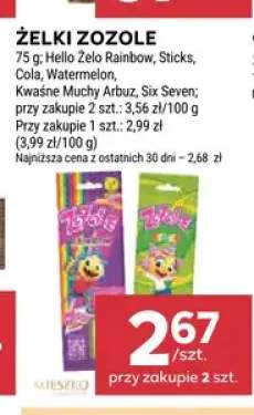 Żelki Zozole Hello Żelo Rainbow +5 wariantów