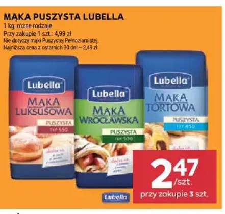 Mąka Puszysta Luksusowa Lubella Typ 550 +2 warianty