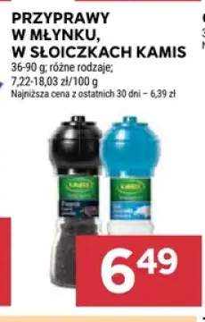 Przyprawa w młynku Pieprz czarny Kamis +1 wariant