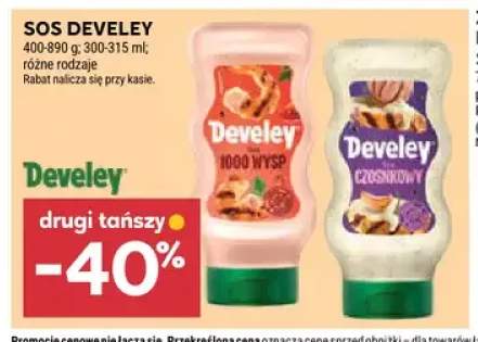 Sos czosnkowy Develey +1 wariant