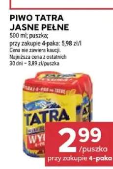 Piwo Tatra Jasne Pełne
