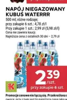 Napój niegazowany Kubuś Waterrr