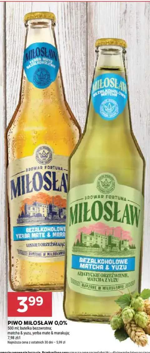 Piwo bezalkoholowe Miłosław Yerba Mate & Marakuja +1 wariant