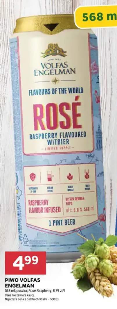Piwo Volfas Engelman Rosé Raspberry Flavoured Witbier