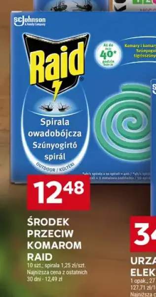 Środek przeciw komarom Raid spirala owadobójcza