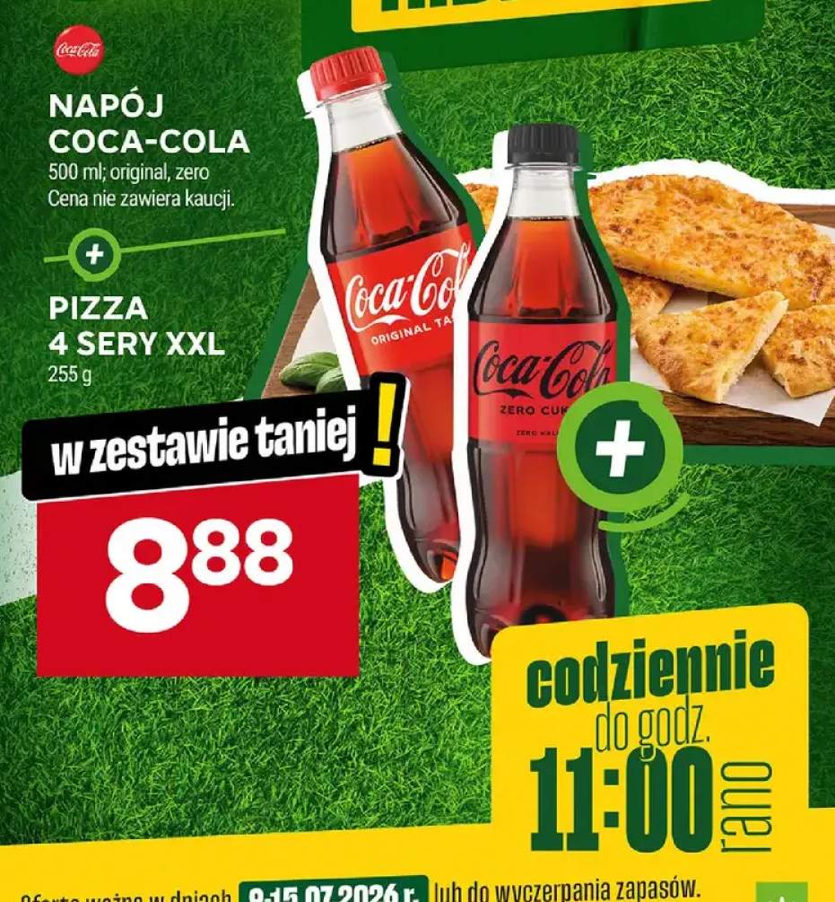 Zestaw napój Coca-Cola Zero + pizza 4 sery XXL +1 wariant