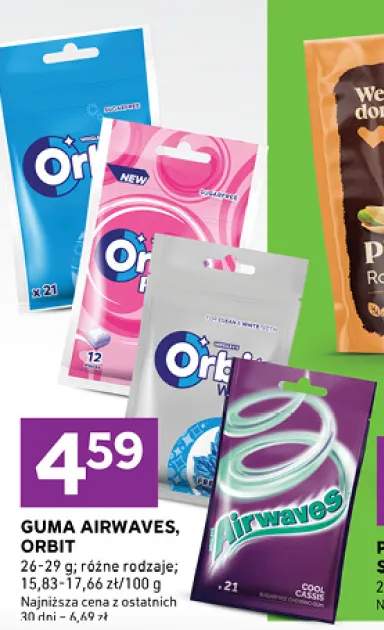 Guma do żucia Orbit Peppermint +3 warianty