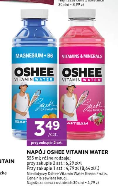 Napój Oshee Vitamin Water Magnesium + B6 +1 wariant