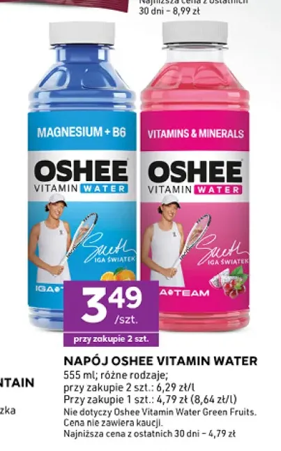 Napój Oshee Vitamin Water Magnesium + B6 +1 wariant