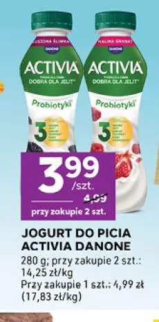 Jogurt do picia Activia Danone suszona śliwka +1 wariant