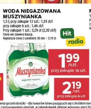 Woda niegazowana Muszynianka