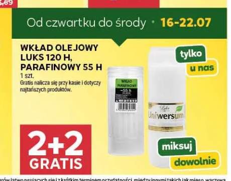 Wkład olejowy Luks 120 H +1 wariant