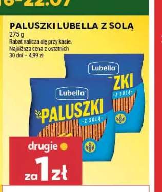 Paluszki Lubella z solą +1 wariant