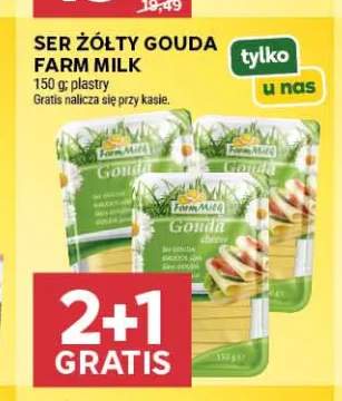 Ser żółty Gouda Farm Milk plastry