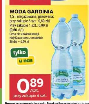 Woda Gardinia gazowana