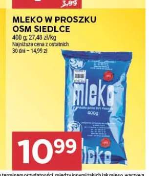 Mleko w proszku OSM Siedlce