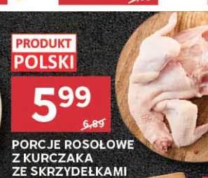 Porcje rosołowe z kurczaka ze skrzydełkami