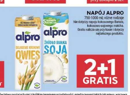 Napój owsiany Alpro Delikatnie Kremowy Owies +1 wariant