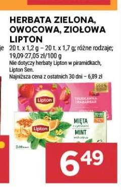 Herbata ekspresowa Lipton Zielona +1 wariant
