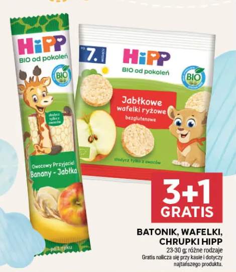 Batonik HiPP Owocowy Przyjaciel Banany-Jabłko +1 wariant