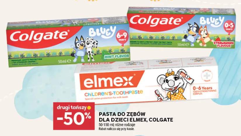 Pasta do zębów dla dzieci Colgate Bluey 0-5 lat +1 wariant