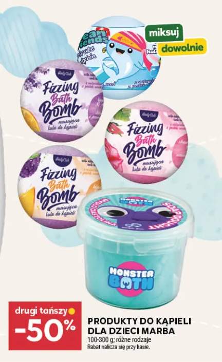 Kula do kąpieli dla dzieci Marba Fizzing Bath Bomb +1 wariant