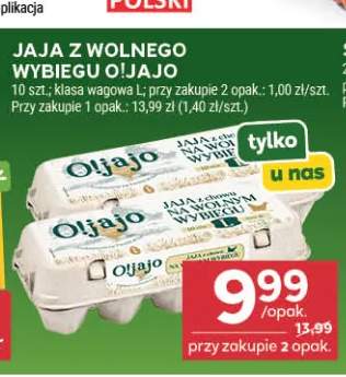 Jaja z wolnego wybiegu O!Jajo klasa L