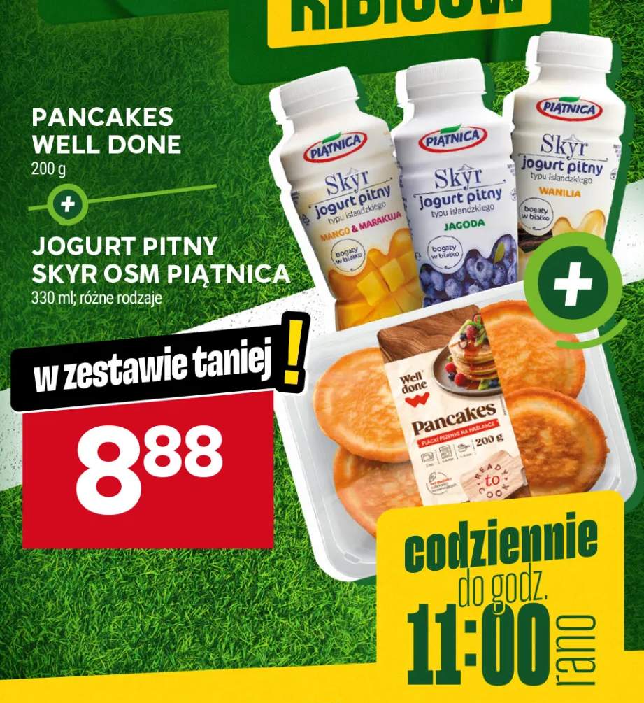 Zestaw pancakes Well Done + jogurt pitny Skyr Piątnica