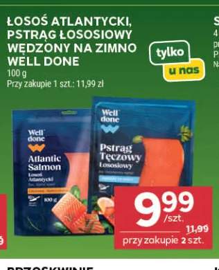 Łosoś atlantycki wędzony na zimno Well Done +1 wariant