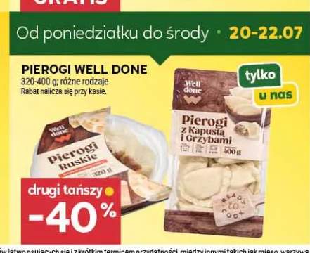 Pierogi z kapustą i grzybami Well Done +1 wariant