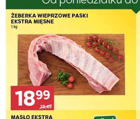 Żeberka wieprzowe paski ekstra mięsne