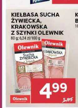 Kiełbasa sucha Żywiecka z szynki Olewnik +1 wariant