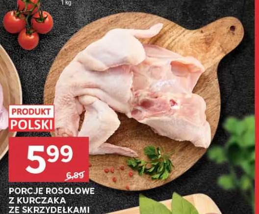 Porcje rosołowe z kurczaka ze skrzydełkami