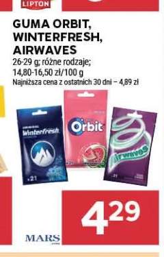 Guma do żucia Orbit +1 wariant