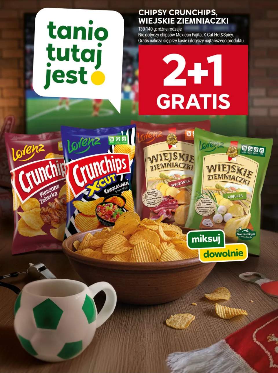 Chipsy Crunchips Pieczone Żeberka +3 warianty