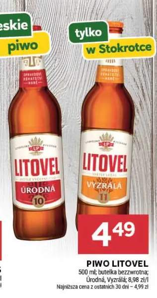 Piwo Litovel Úrodná +1 wariant
