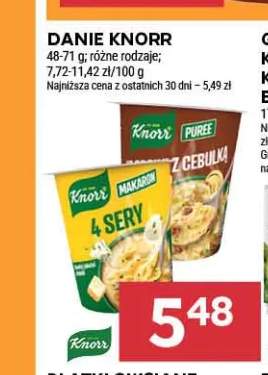 Danie makaron 4 sery Knorr +1 wariant
