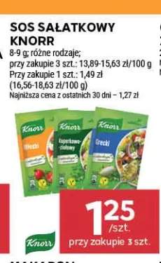 Sos sałatkowy koperkowo-ziołowy Knorr +1 wariant