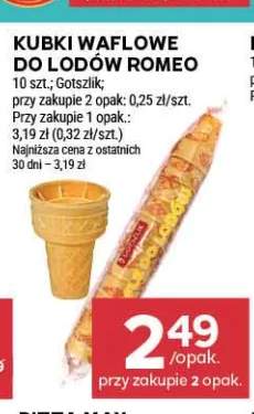 Kubki waflowe do lodów Romeo