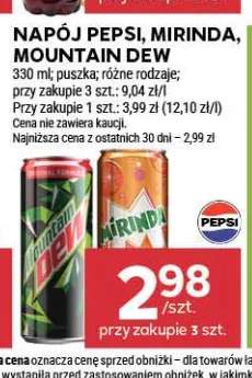 Napój gazowany Mirinda +1 wariant