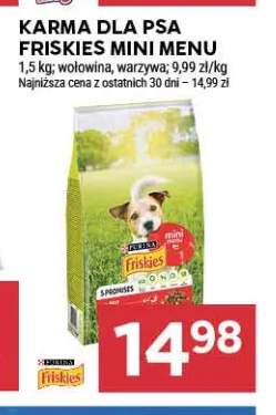 Karma dla psa Friskies Mini Menu wołowina i warzywa