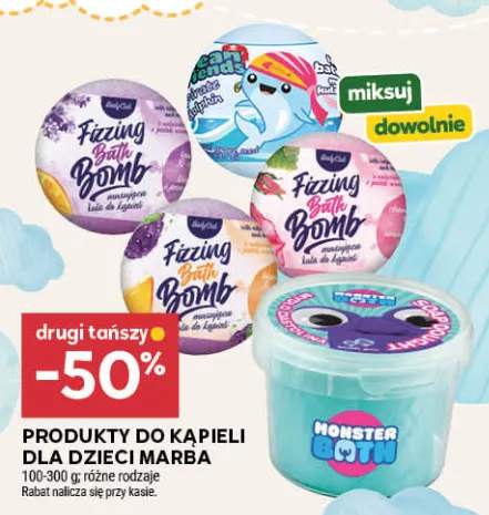 Kula do kąpieli dla dzieci Marba Fizzing Bath Bomb +1 wariant