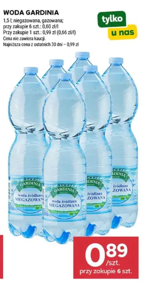 Woda Gardinia gazowana +1 wariant