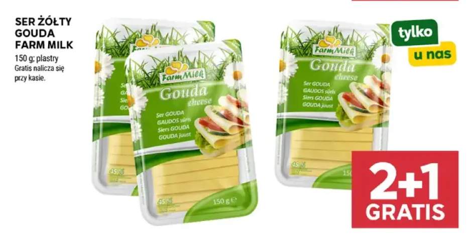 Ser żółty Gouda Farm Milk