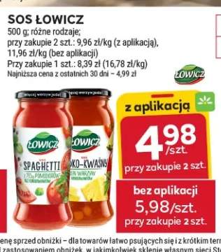 Sos Łowicz Spaghetti