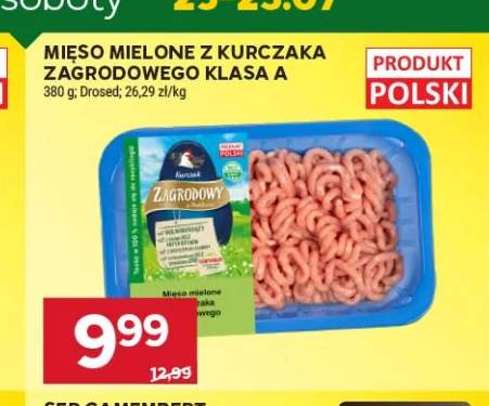 Mięso mielone z kurczaka Zagrodowego klasa A