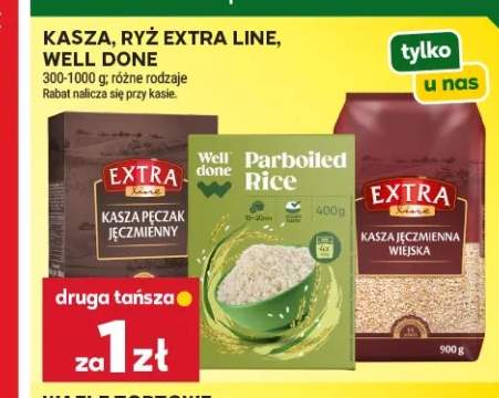 Kasza pęczak jęczmienny Well Done Extra Line +2 warianty