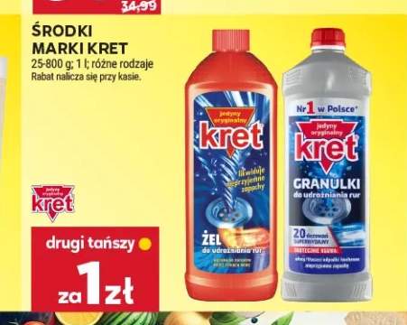 Żel do udrożniania rur Kret