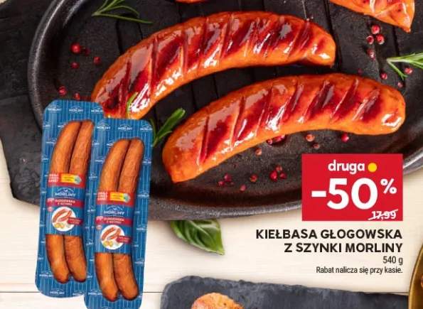 Kiełbasa Głogowska z szynki Morliny